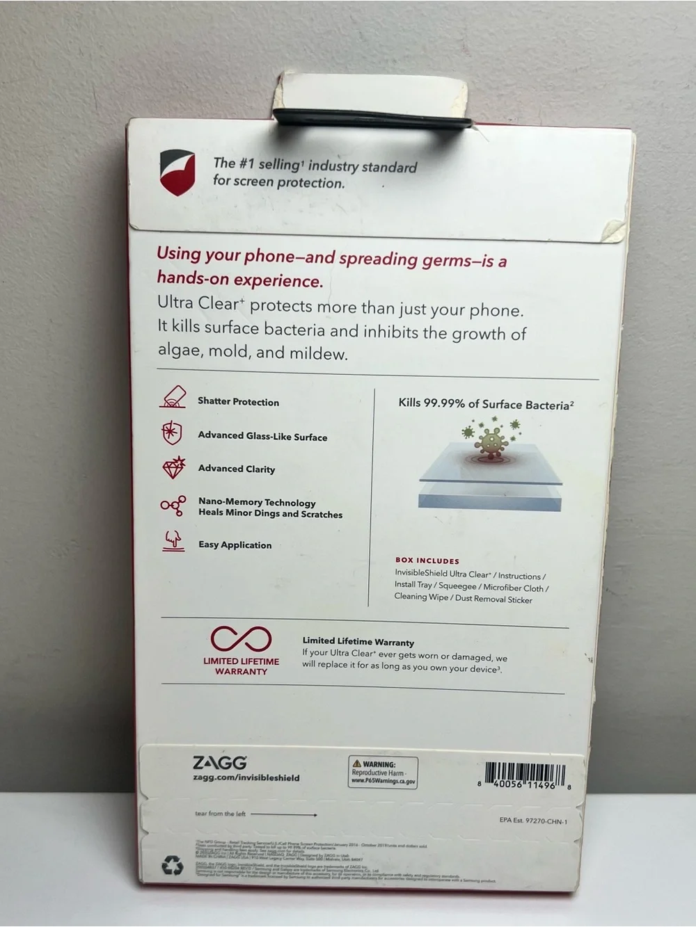 Zagg Ultra Clear+ Screen Protector for Samsung Galaxy S20+ - Clear